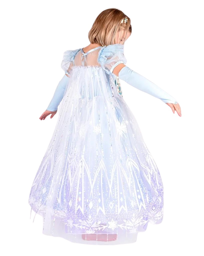 Den Goda Fen Jääprinsessa "Frozen" Mekko Sininen 4-6v 110-116 cm