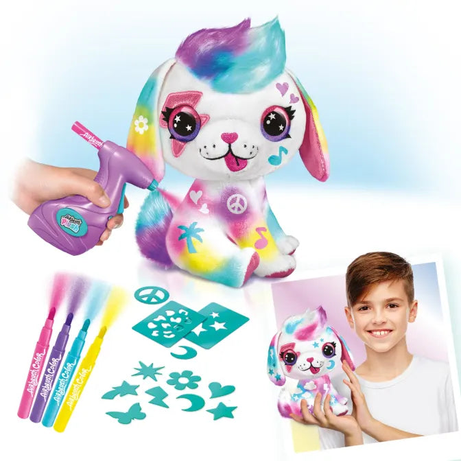 Airbrush Plush Puppy Värjättävä Pehmolelu