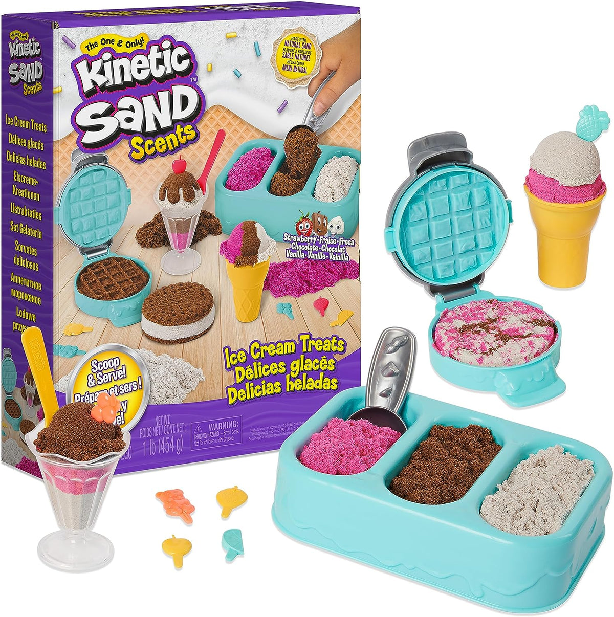 Kinetic Sand Taikahiekka Ice Cream Treats