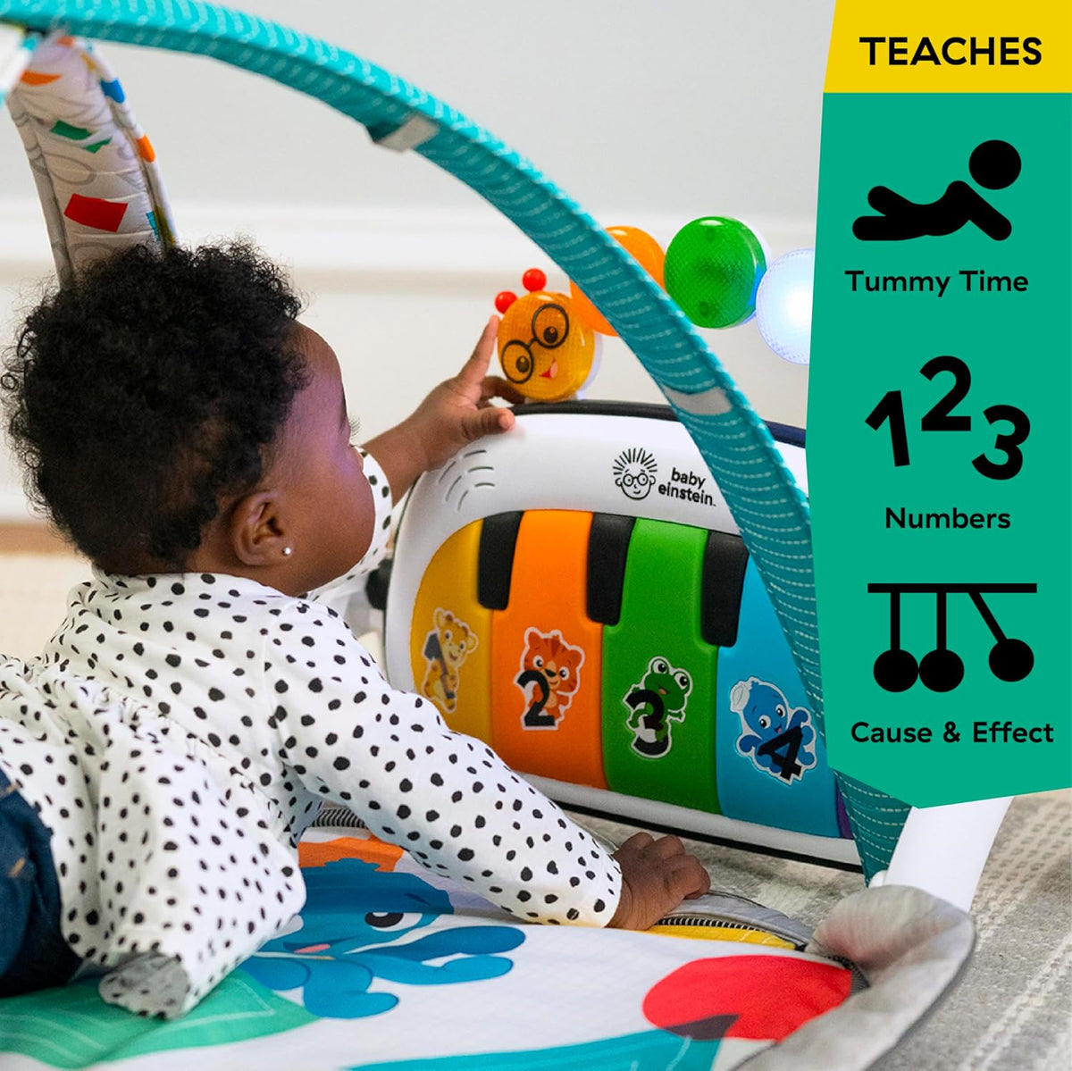 Baby Einstein 4-in-1 Kickin' Tunes Aktiviteettimatto Vauvajumppa Musiikki