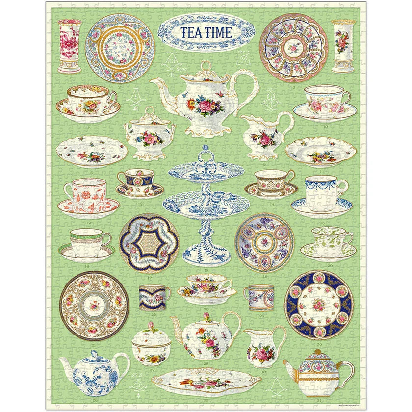 Cavallini & Co. Vintage Puzzle 1000 Palaa Tea Time