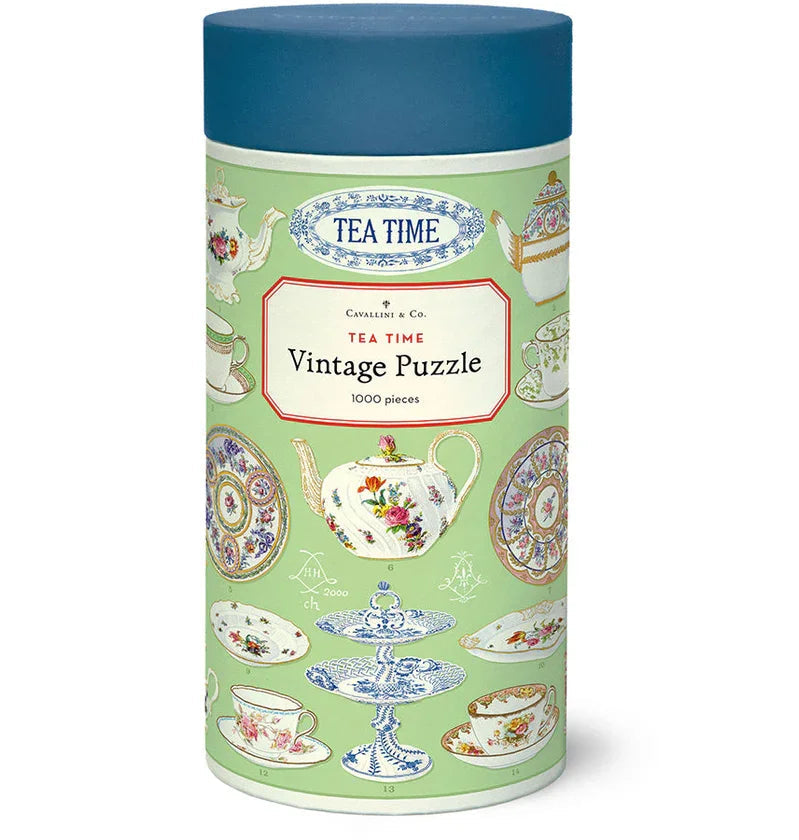 Cavallini & Co. Vintage Puzzle 1000 Palaa Tea Time