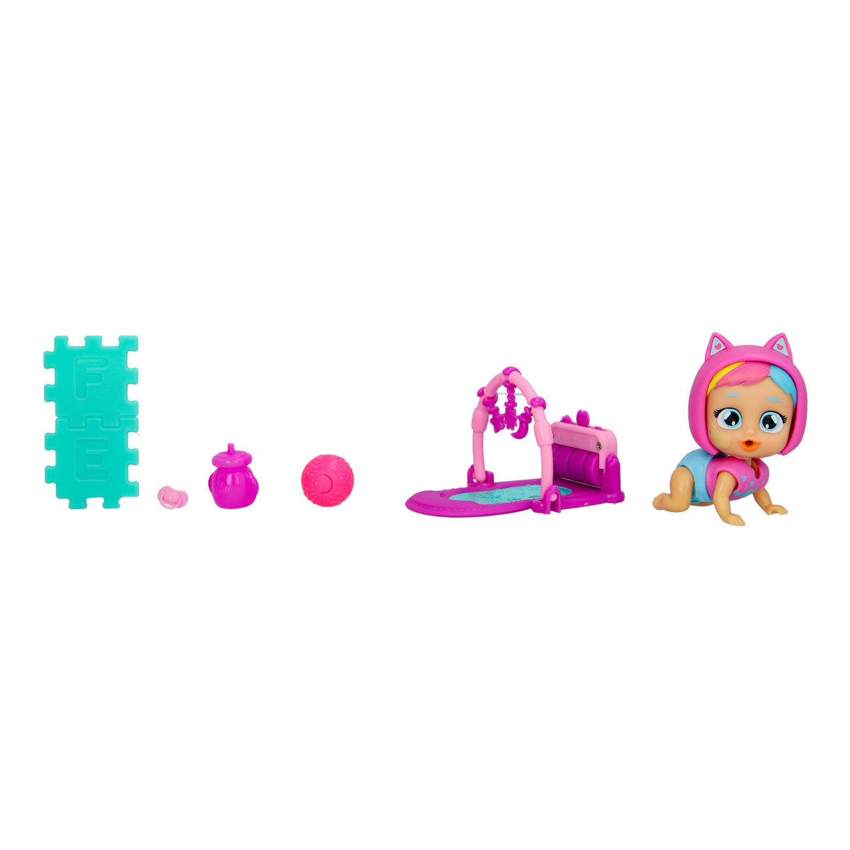Cry Babies Playtime Millie Crawling Baby & Activity Gym