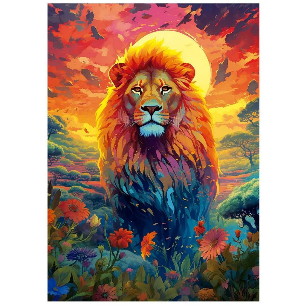 Educa Majestic Lion Stare 500 Palan Palapeli