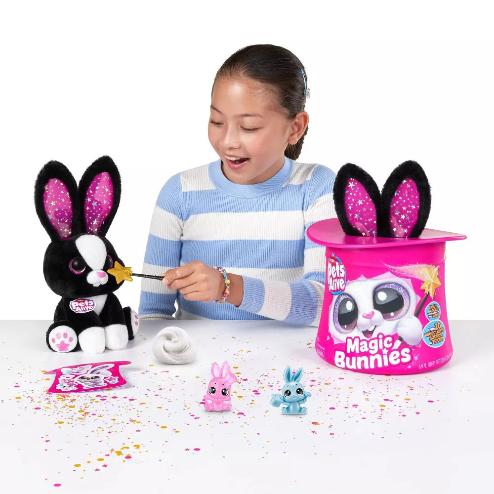 Pets Alive Magic Bunnies Interaktiivinen Kani ja Taikurinhattu