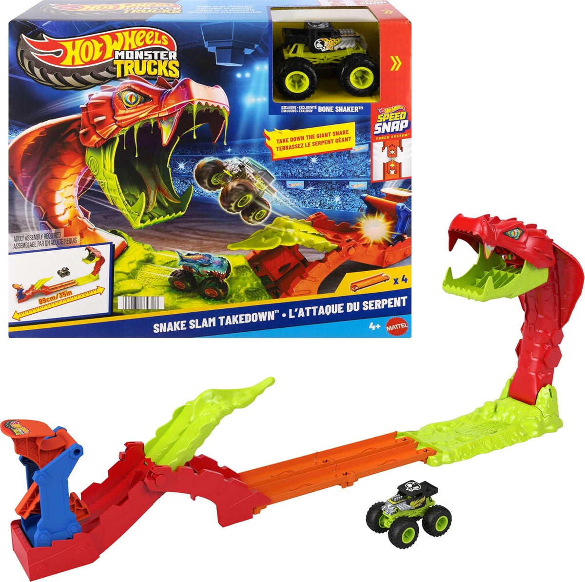 Hot Wheels Monster Trucks Snake Slam Takedown