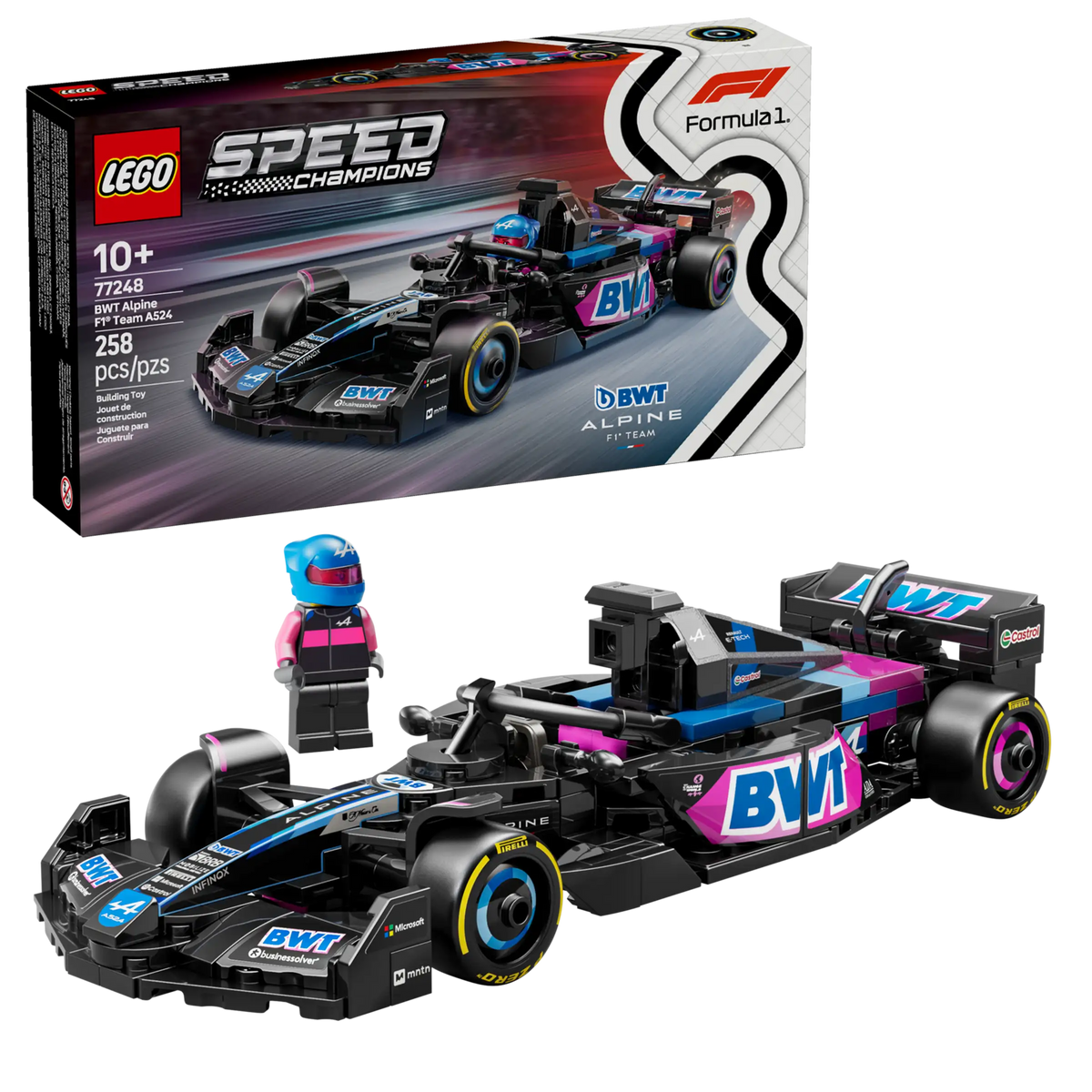 LEGO 77248 BWT Alpine F1® Team A524 ‑kilpa-auto