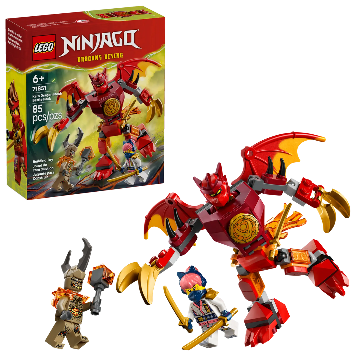 LEGO Ninjago 71851 Kain Lohikäärmetaistelupakkaus