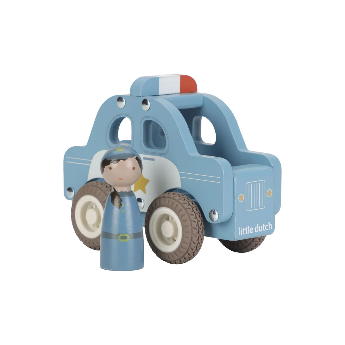 Little Dutch Puinen Poliisiauto Hahmolla