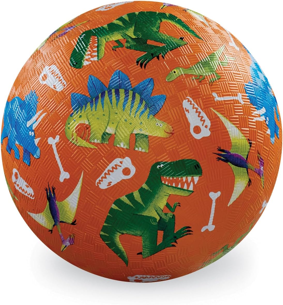 Luonnonkumipallo 13cm Dinosaurukset Oranssi12