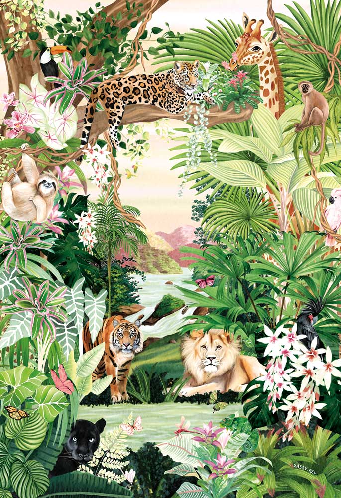 Magnolia Puzzles 1000 Palan Palapeli Jungle Oasis