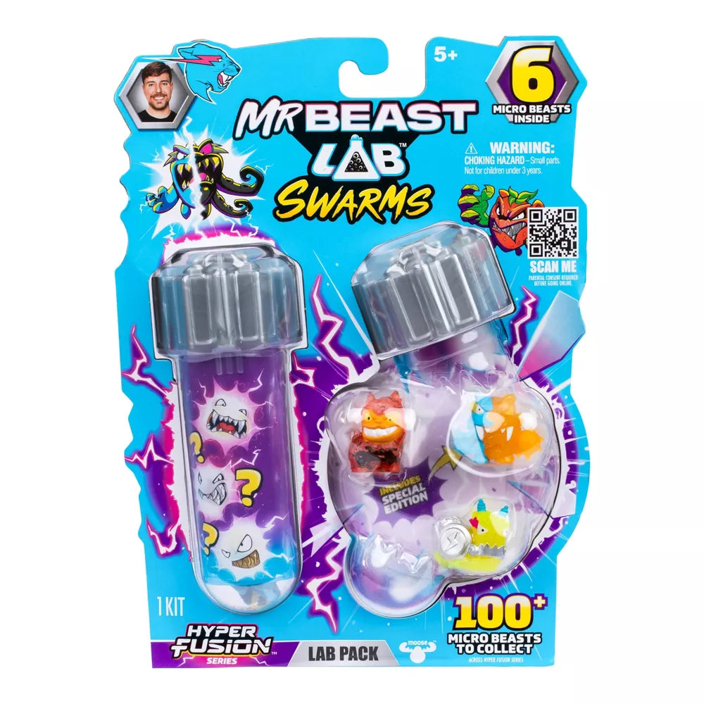 MrBeast Lab Swarms Fusion -Hahmot 6 kpl