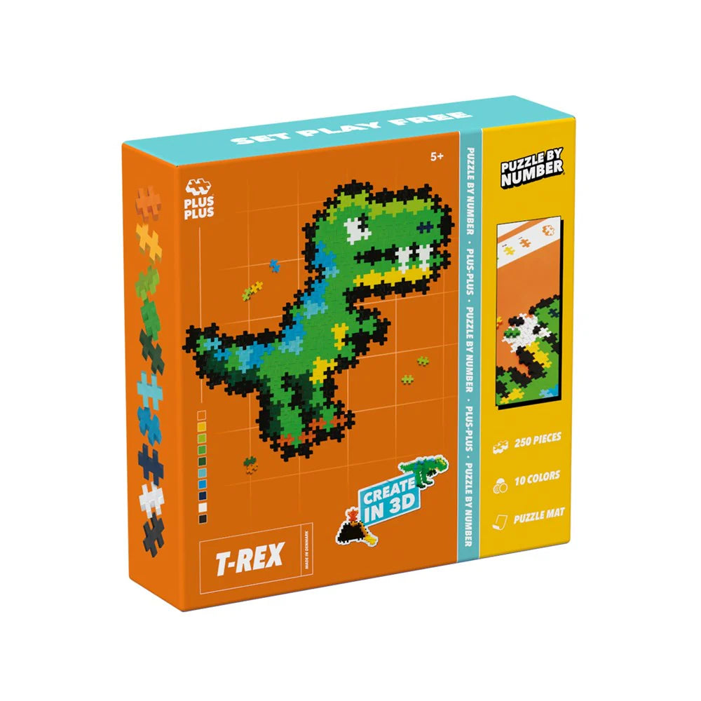 Plus Plus Puzzle By Number T-Rex