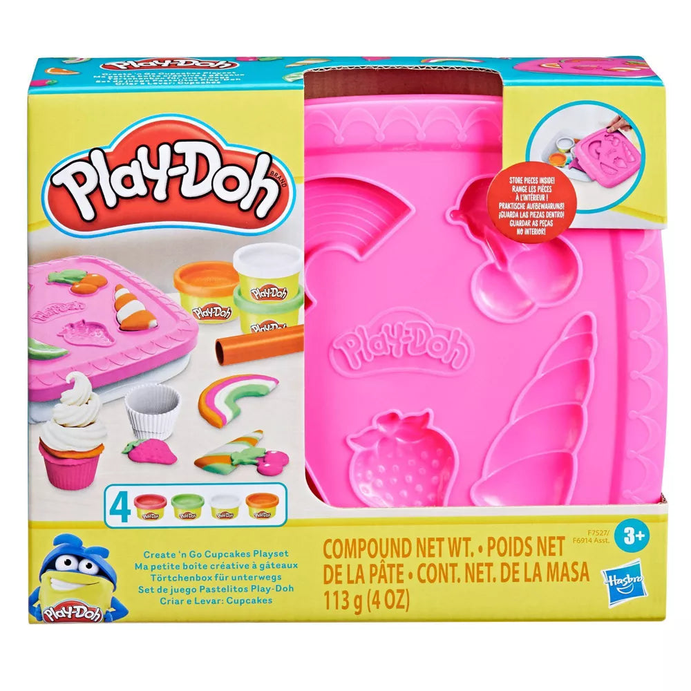 Play-Doh Muovailuvaha Create & Go Cupcakes Leikkisetti