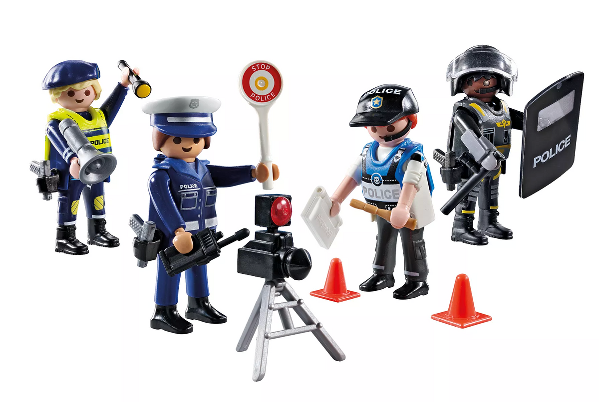 Playmobil Action Heroes 71730 Poliisisetti Neljä Hahmoa