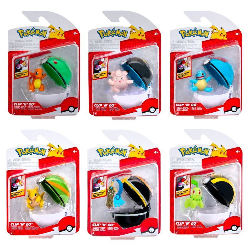 Pokemon Clip 'n' Go Pokepallo ja Hahmo Lajitelma