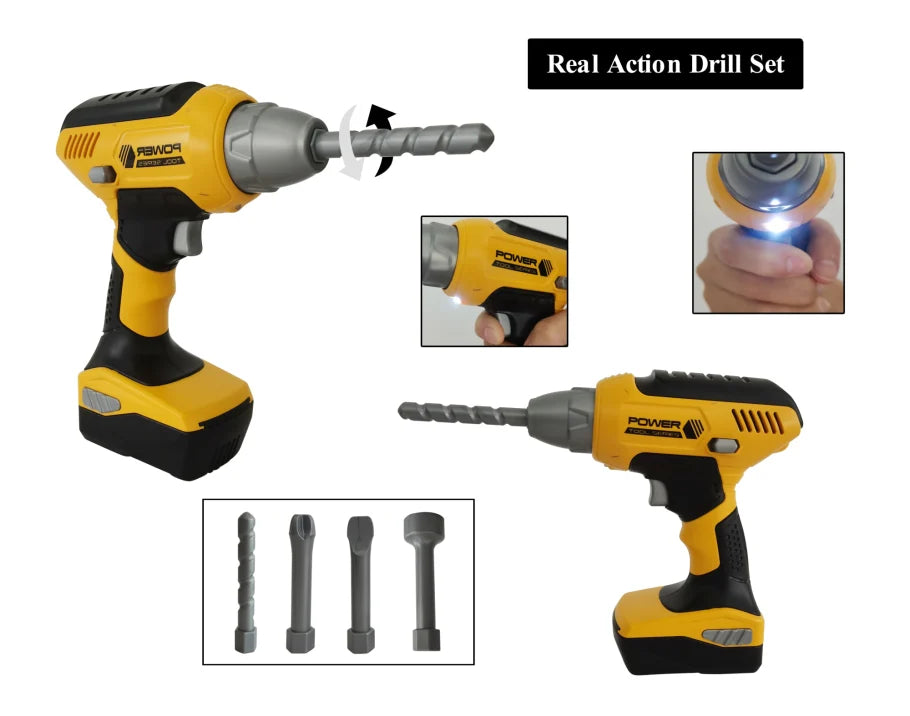 Power Tools Lasten Porakone Valolla