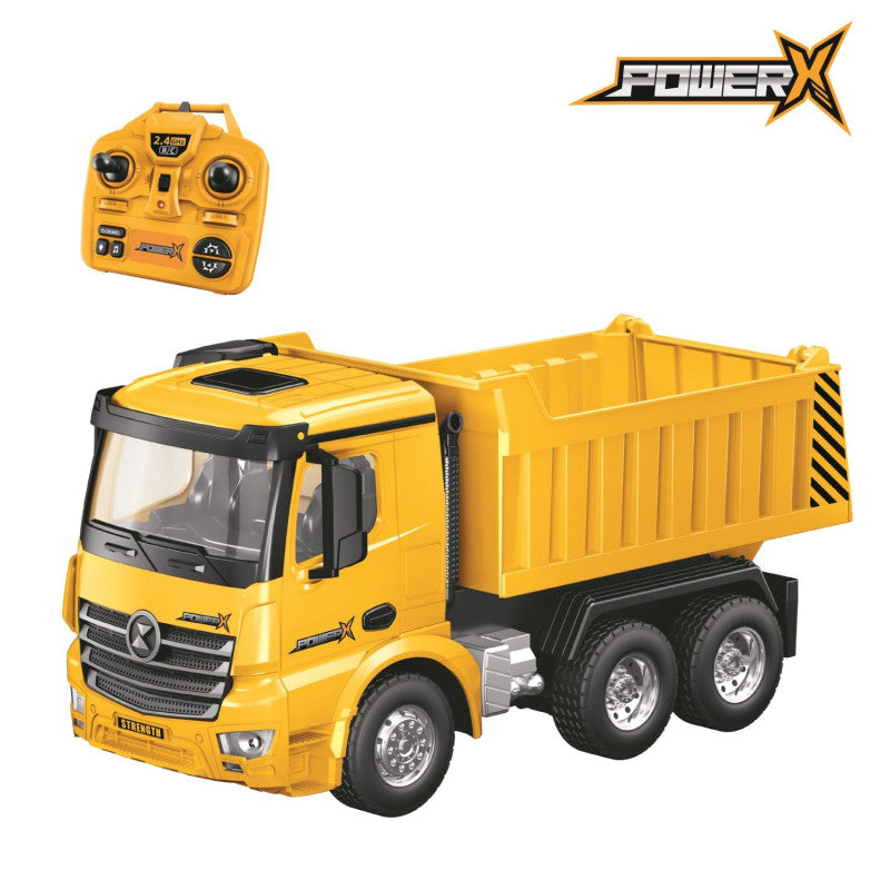 Power X Radio-ohjattava Kuorma-auto Kippikärryllä