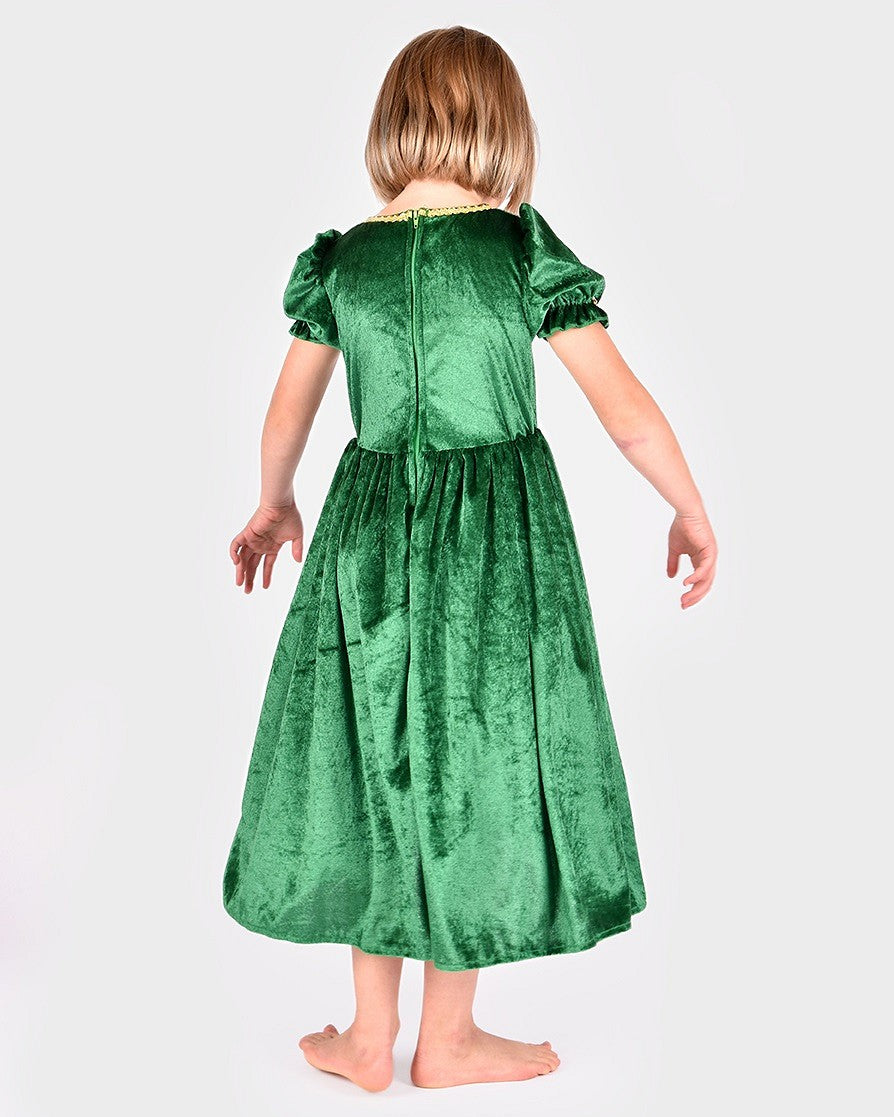 Prinsessamekko 122-128 cm Sininen (6-8v) Emeraldin Vihreä