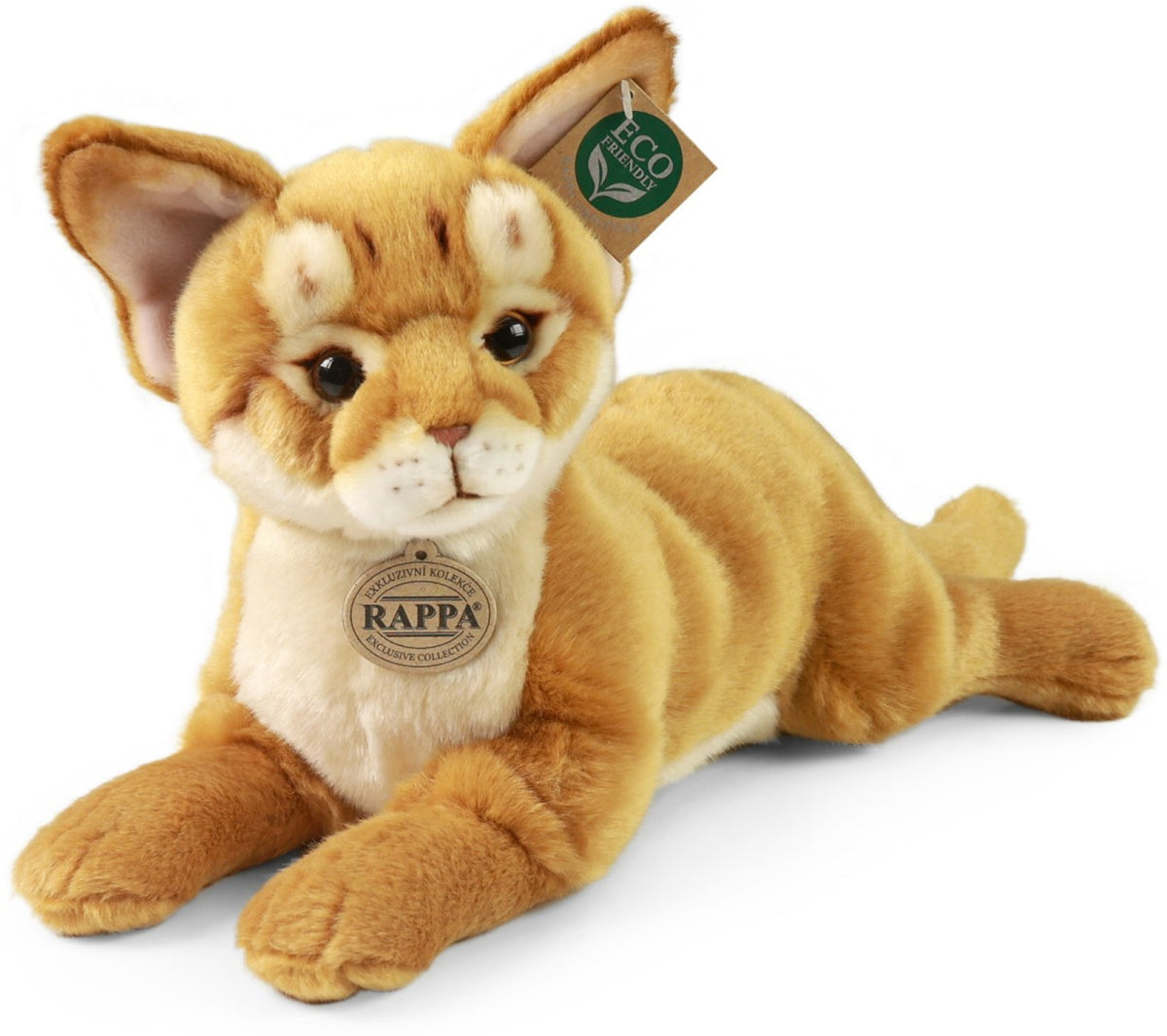 Rappa Eco Friendly Abessinialainen Kissa Pehmolelu Makaava 30cm