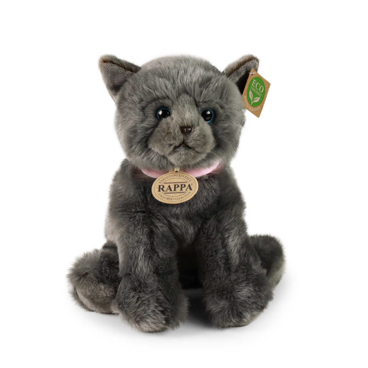 Rappa Eco Friendly Harmaa Kissa Pehmolelu 25cm