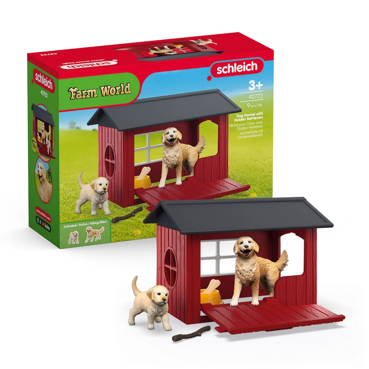 Schleich 42722 Koirankoppi ja Kultainennoutaja
