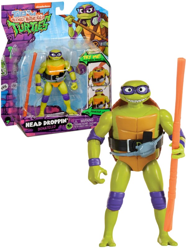 Teini-ikäiset Mutanttininjakilpikonnat Head Droppin' Donatello 11cm Figuuri