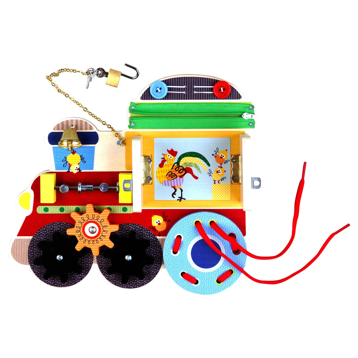 Wacky Wonders - Busy Board/Aktiviteettilauta Juna