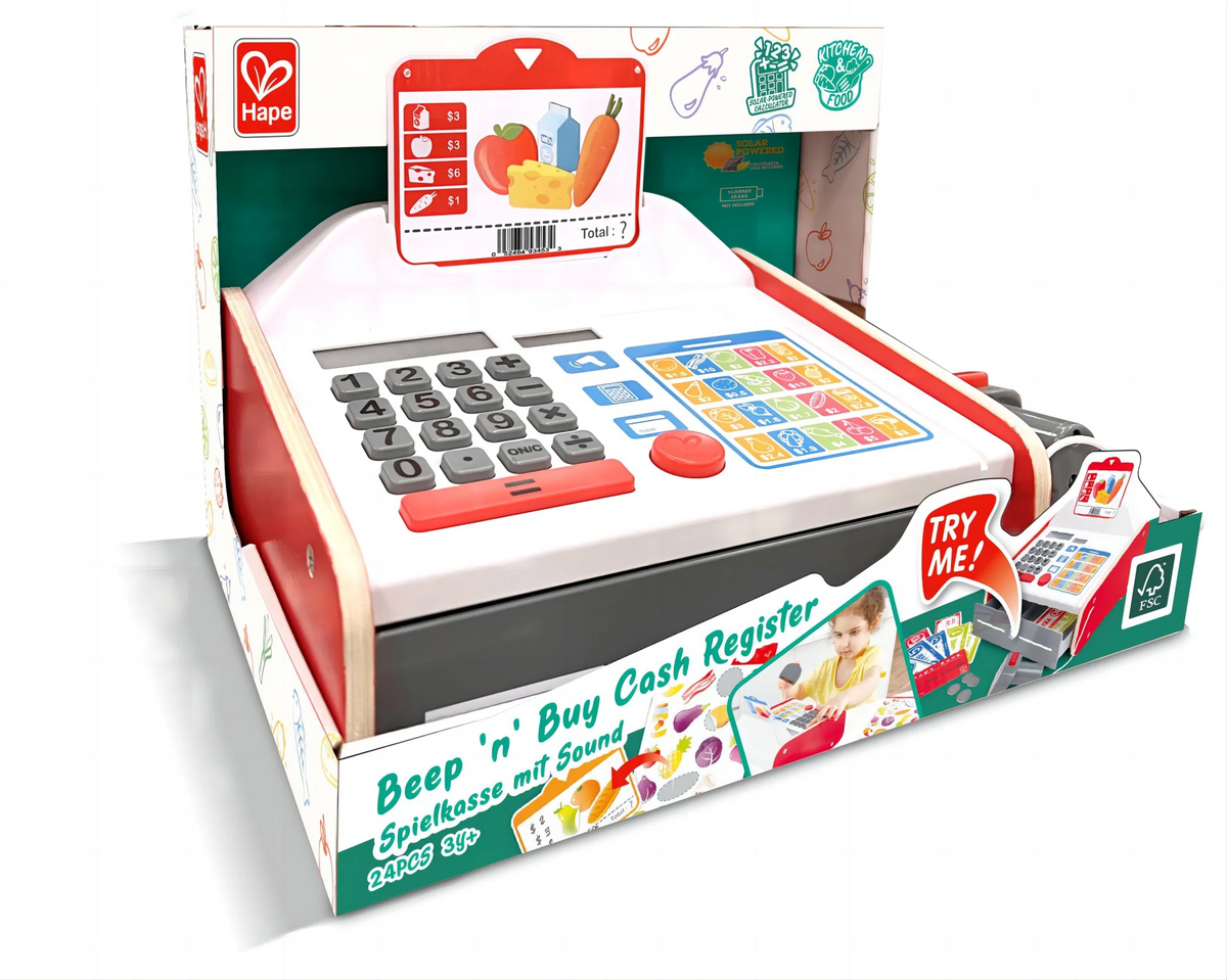 Hape Elektroninen Kassakone ja Rahat
