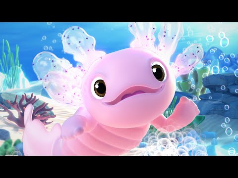 Fingerlings Interaktiivinen Aksolotli ja Uima-allas