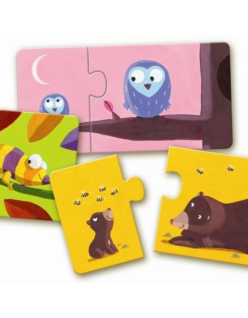 Djeco Puzzle Duo Äiti ja Lapsi palapeli 12 palaa