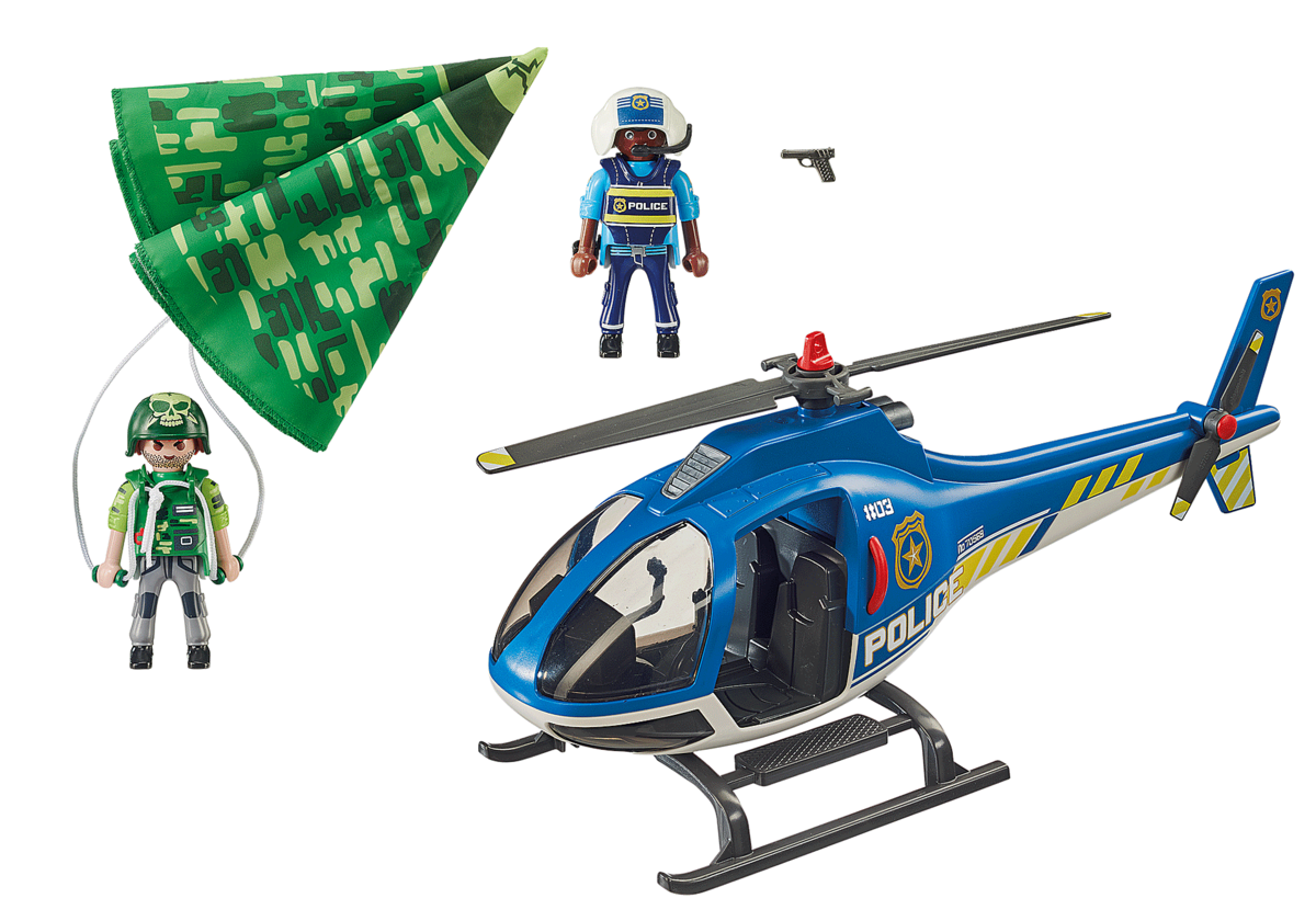 Playmobil 70569 Poliisihelikopteri: Laskuvarjon takaa-ajo