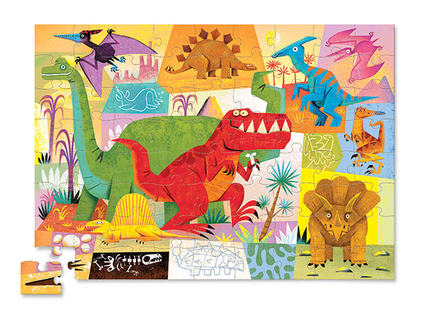Dinosaur Puzzle 72 palaa