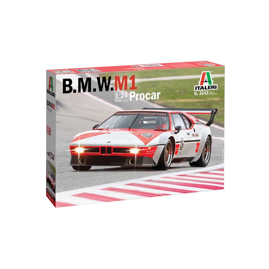 Italeri B.M.W. M1 Procar (Niki Lauda) 1:24 Koottava pienoismalli