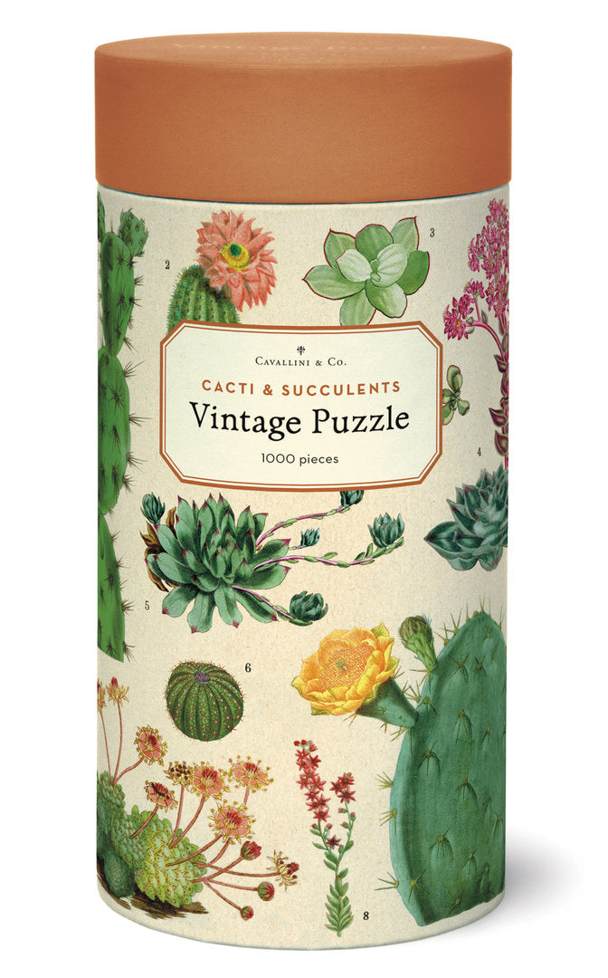 Cavallini & Co. Vintage Puzzle 1000 palaa Cacti & Succulents