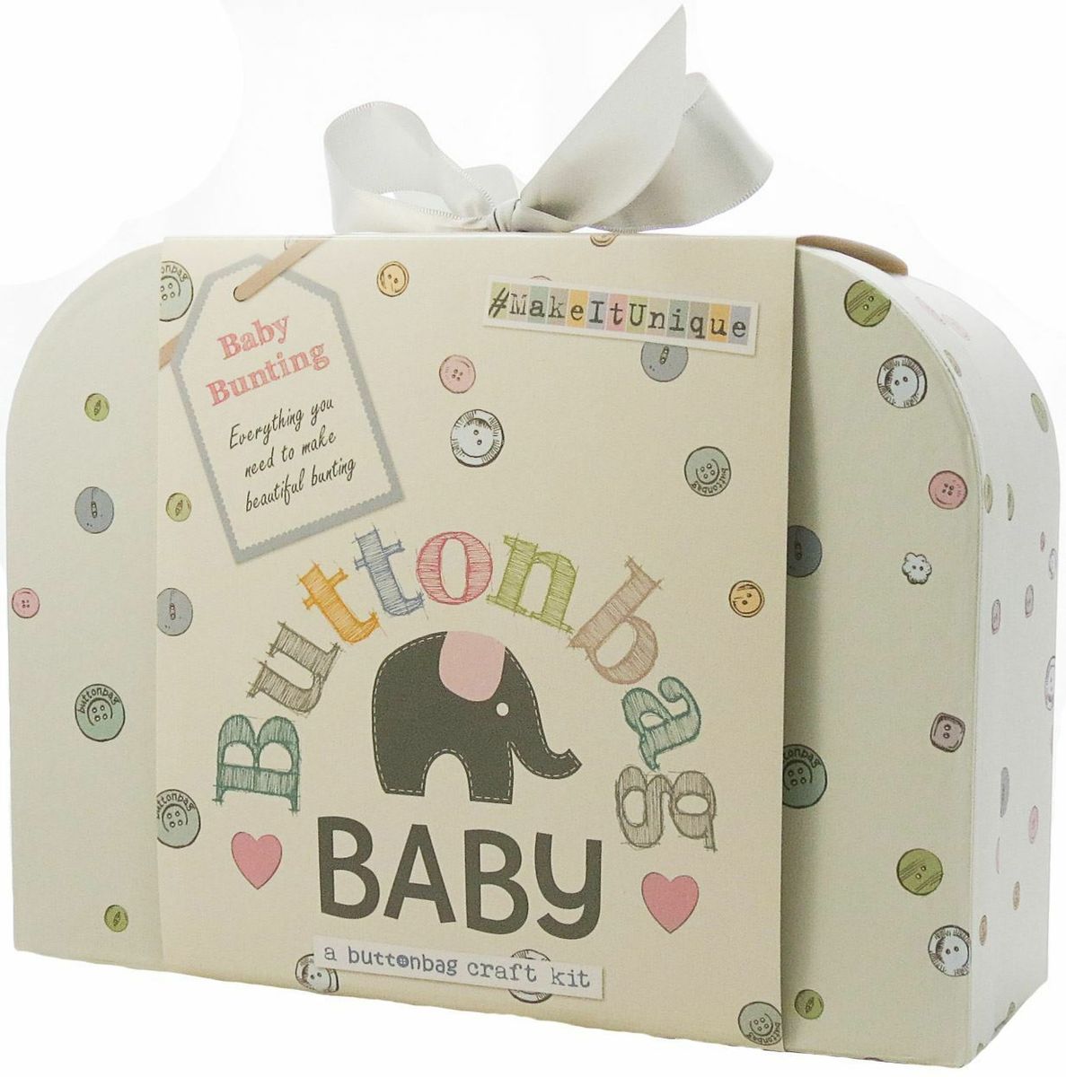Baby Button Bag, Bunting Kit
