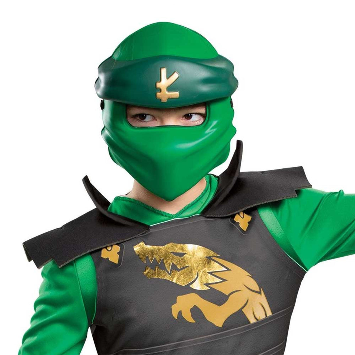 Ninjago Lloyd Vihreä Puku ja Naamari S (4-6v/109-126cm)