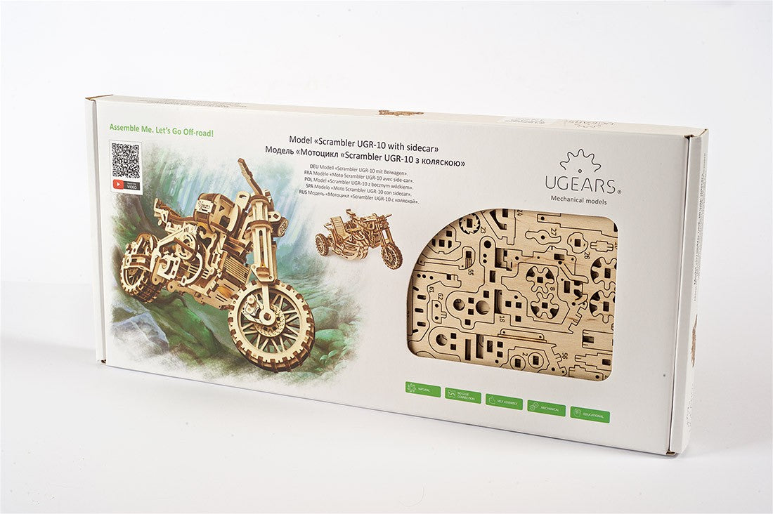 Ugears Scrambler UGR-10 With Sidecar