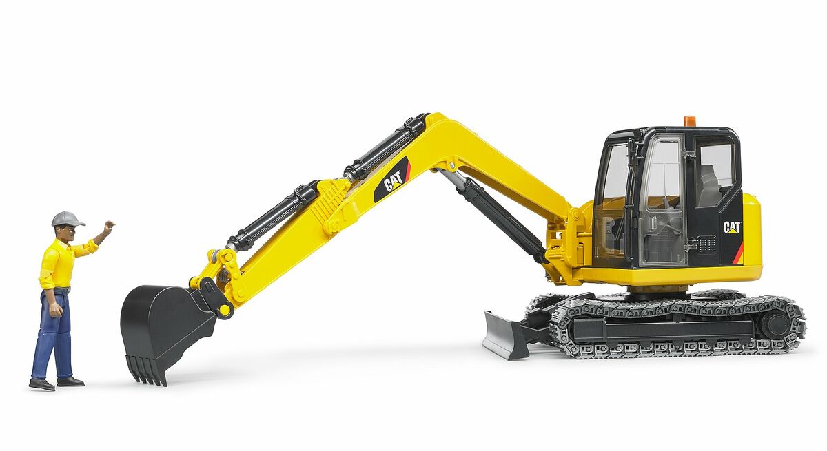 Bruder 02466 Caterpillar Telakaivinkone ja Kuljettaja
