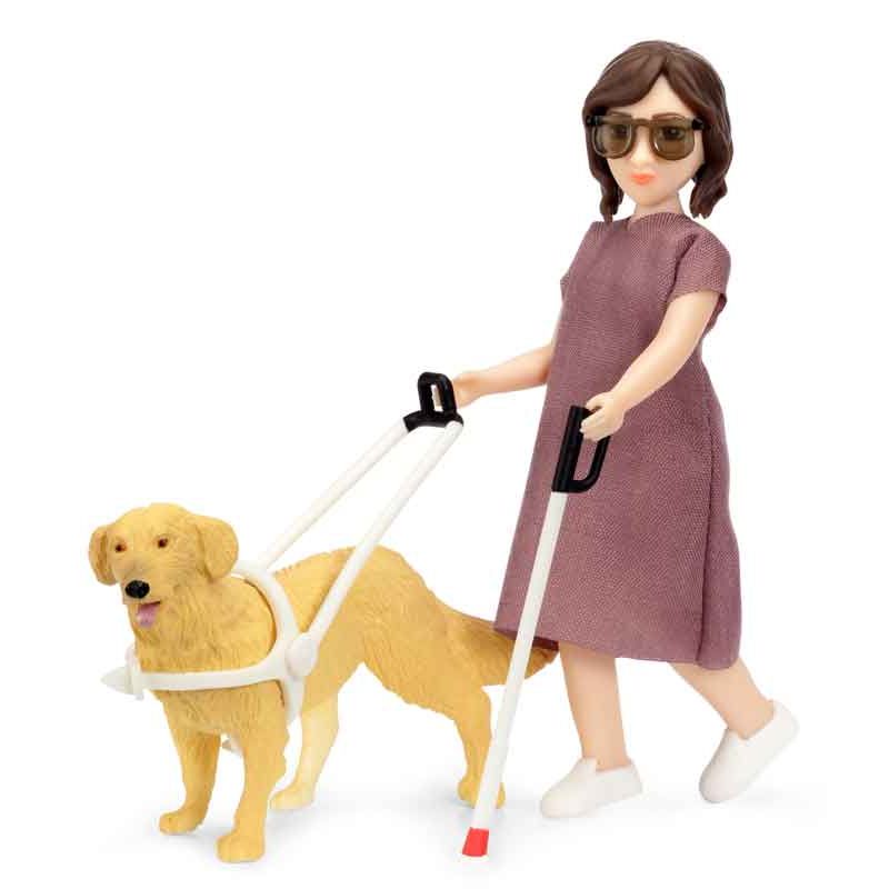 Lundby Sokea Nukke sekä Opaskoira
