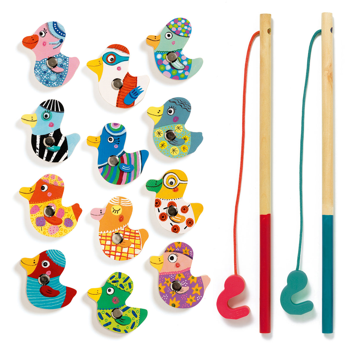 Djeco Magneettinen Kalastuspeli Fishing Ducks