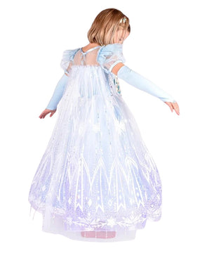 Den Goda Fen Jääprinsessa "Frozen" Mekko Sininen 4-6v 110-116 cm