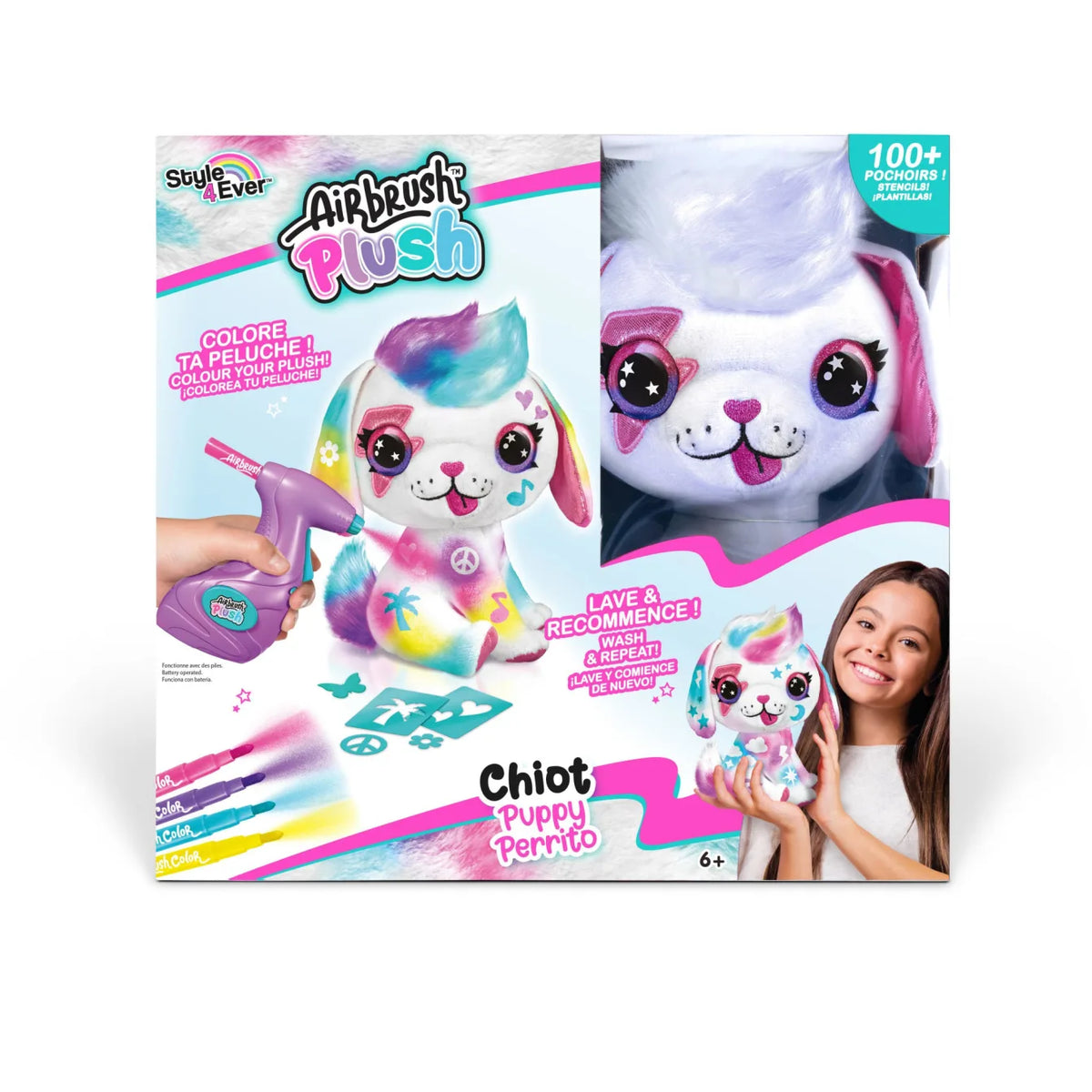 Airbrush Plush Puppy Värjättävä Pehmolelu