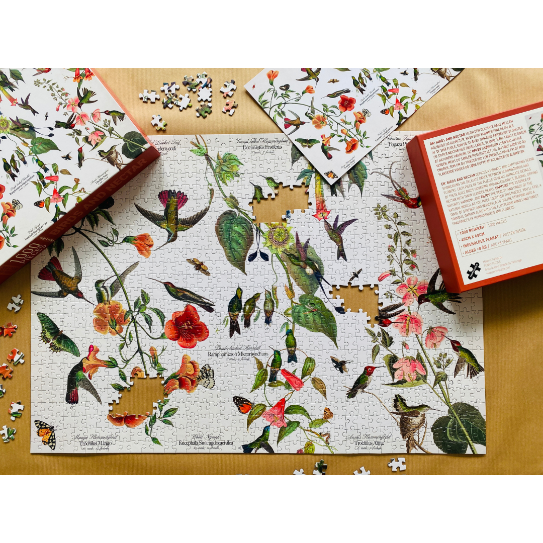 Penny Puzzle Birds and Nectar 1000 Palan Vintage Palapeli