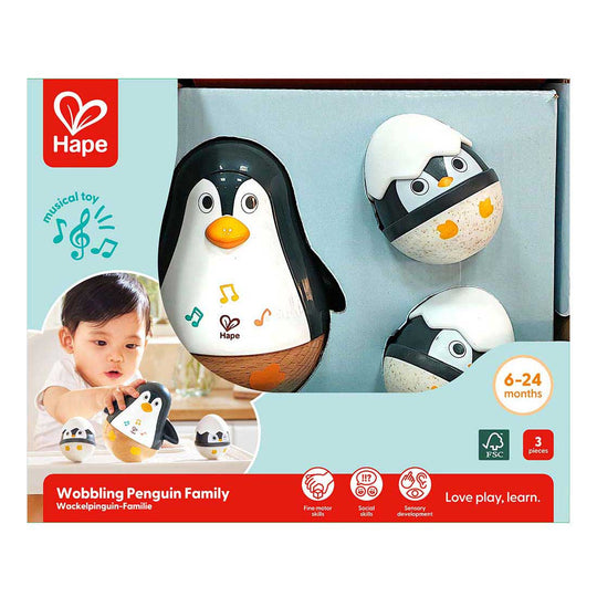 Hape Huojuva Pingviiniperhe Keinulelu