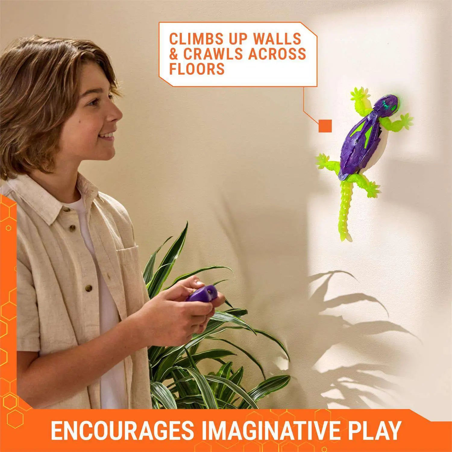 Hex Bots Radio-Ohjattava Nano Smart Wall Crawler Gecko Kiipeilevä Gekko