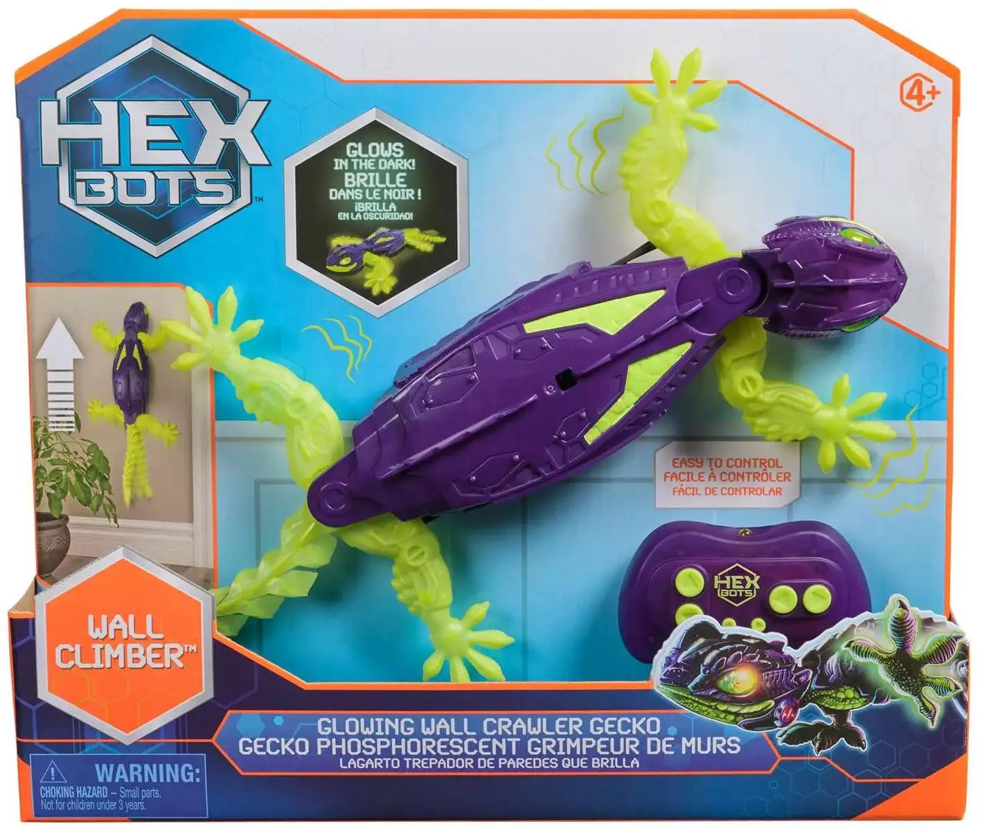 Hex Bots Radio-Ohjattava Nano Smart Wall Crawler Gecko Kiipeilevä Gekko