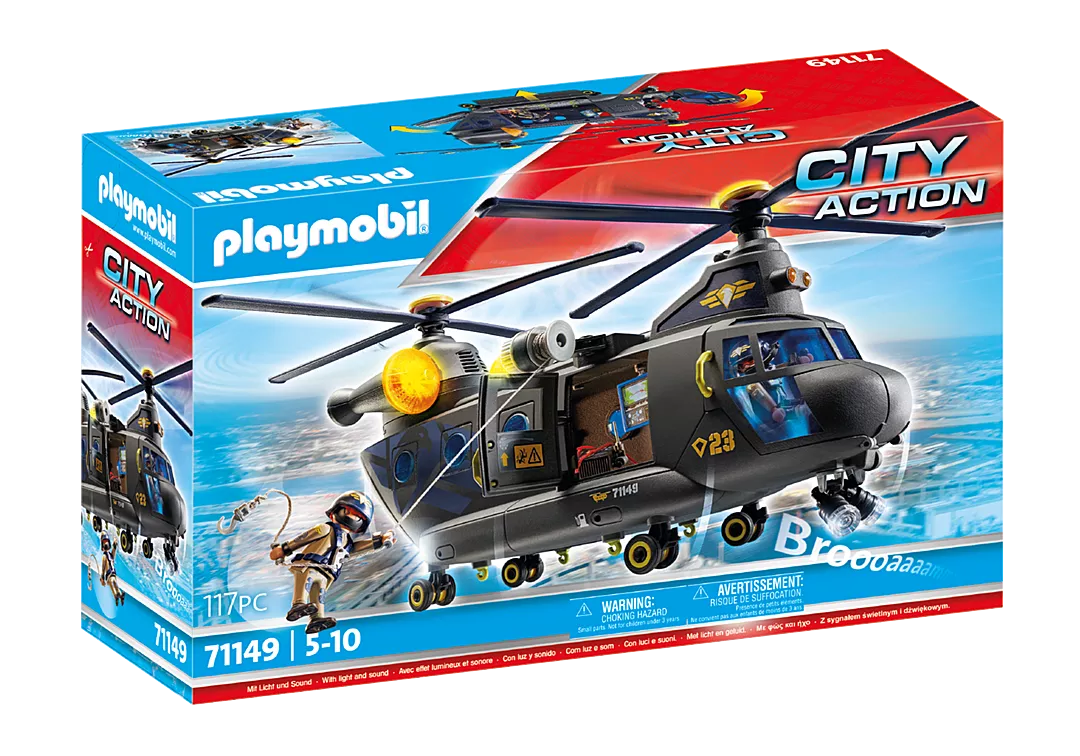 Playmobil City Action 71149 Tactical Unit Pelastushelikopteri
