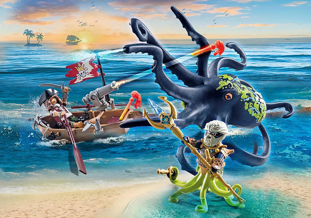 Playmobil Pirates 71419 Taistelu Mustekalaa vastaan