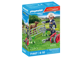 Playmobil Action Heroes 71467 Palomies ja Eläimenpelastus